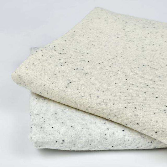 Jersey Konfetti Sprenkel - creme weiß - Stoff bei elli&else