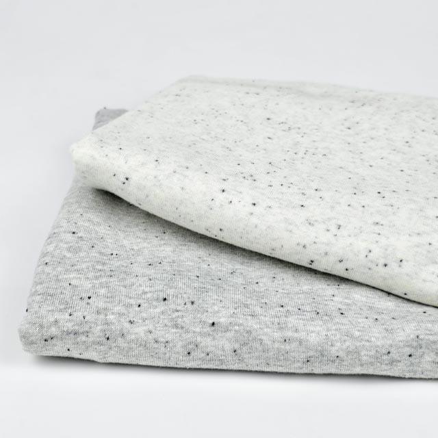 Jersey Konfetti Sprenkel - creme weiß - elli&else