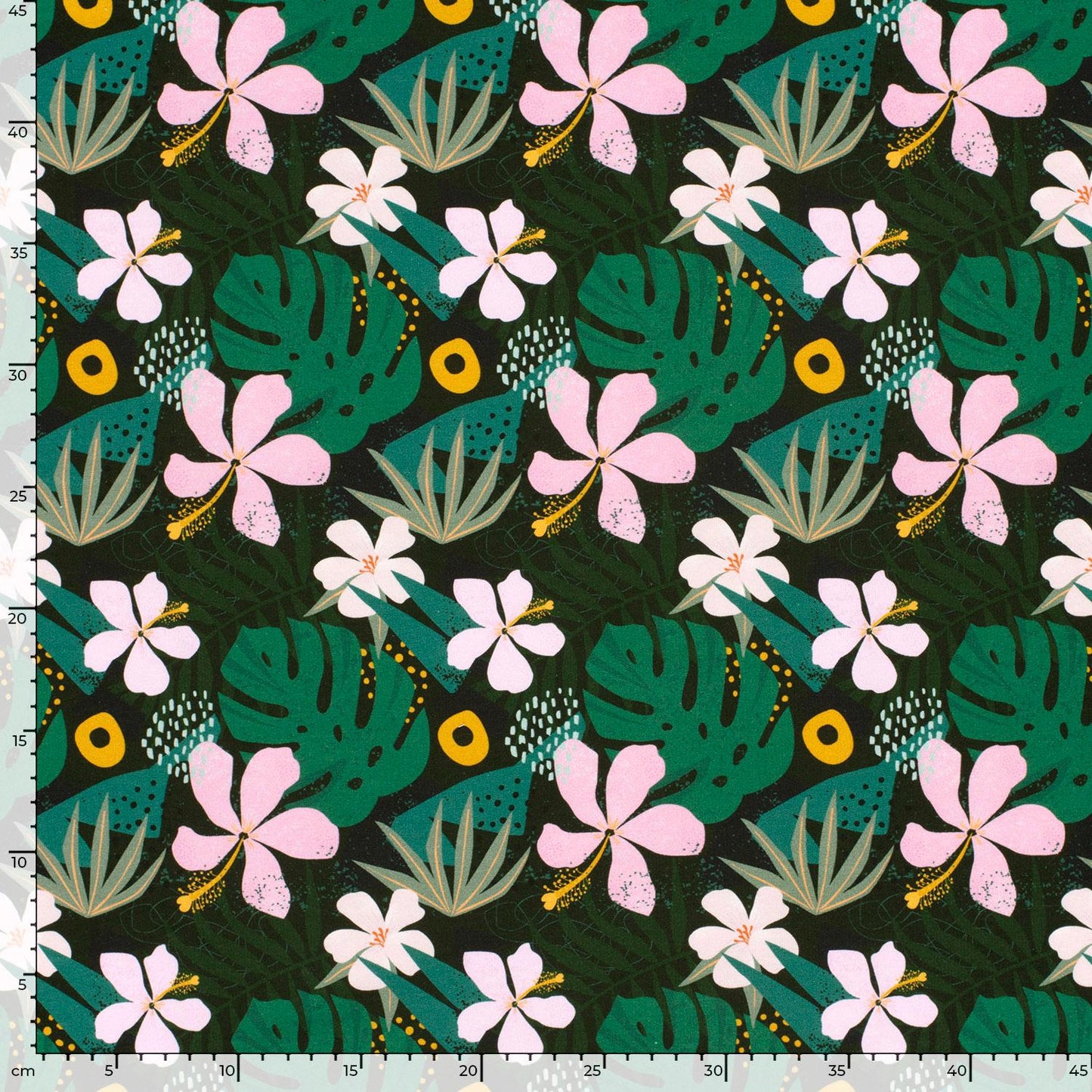French Terry Blumen Jungle Flowers - elli&else