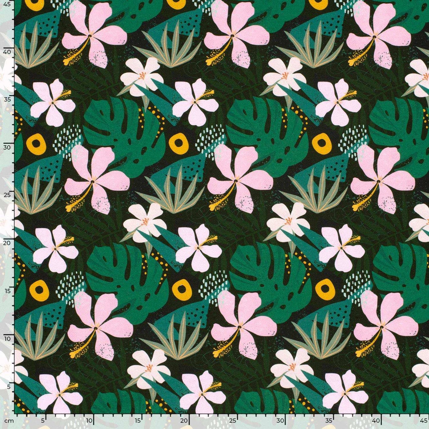 French Terry Blumen Jungle Flowers - Stoff bei elli&else