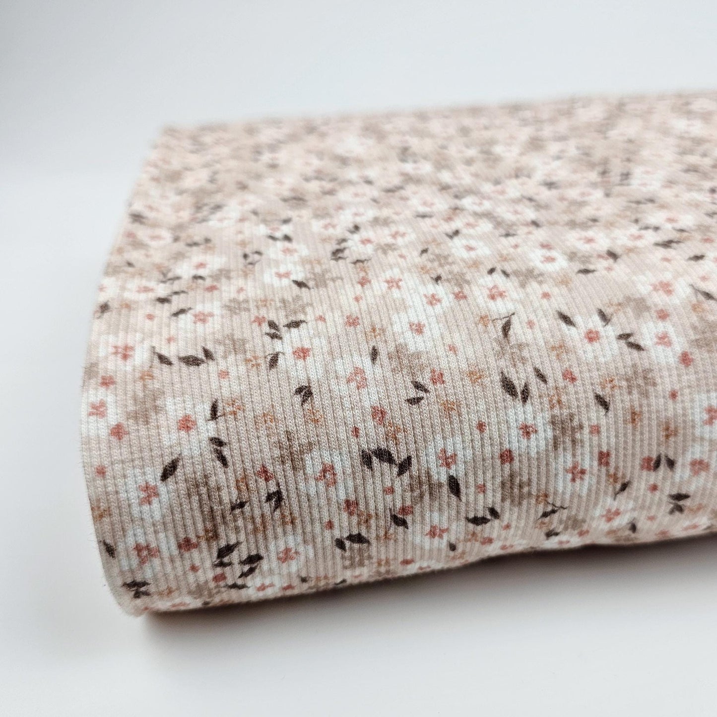 Rib Jersey Flower bomb beige - elli&else