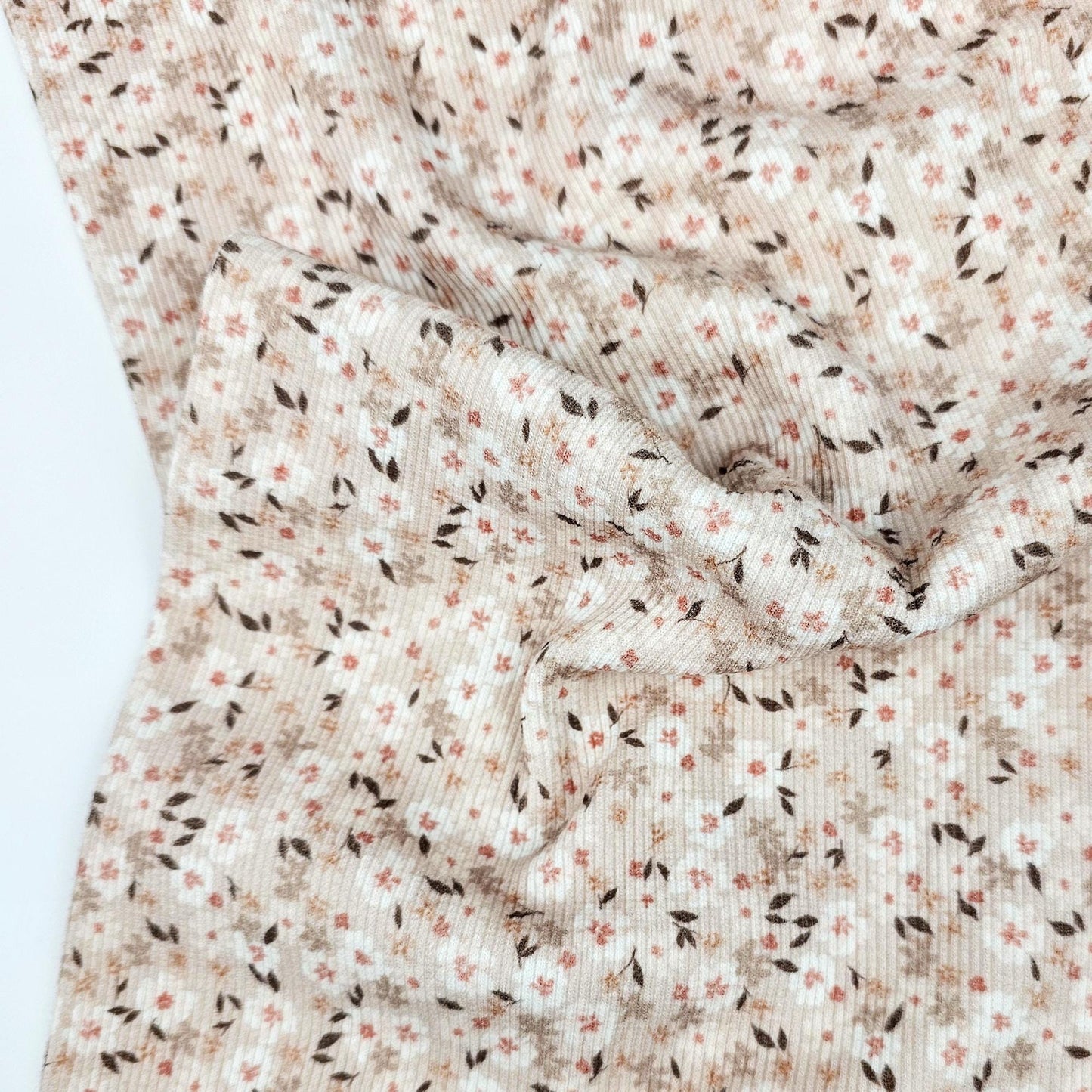 Rib Jersey Flower bomb beige - elli&else