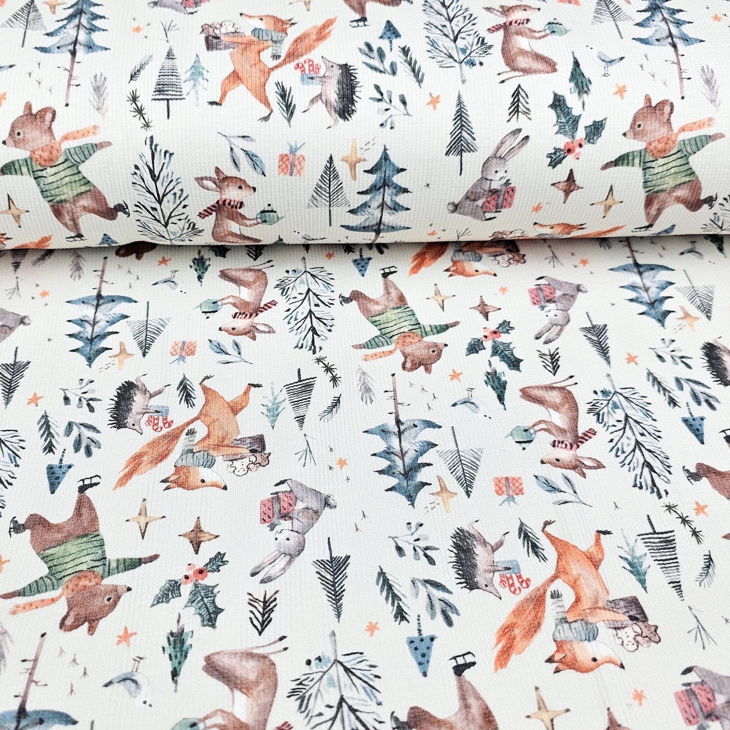 Rib Jersey Christmas Forest - elli&else