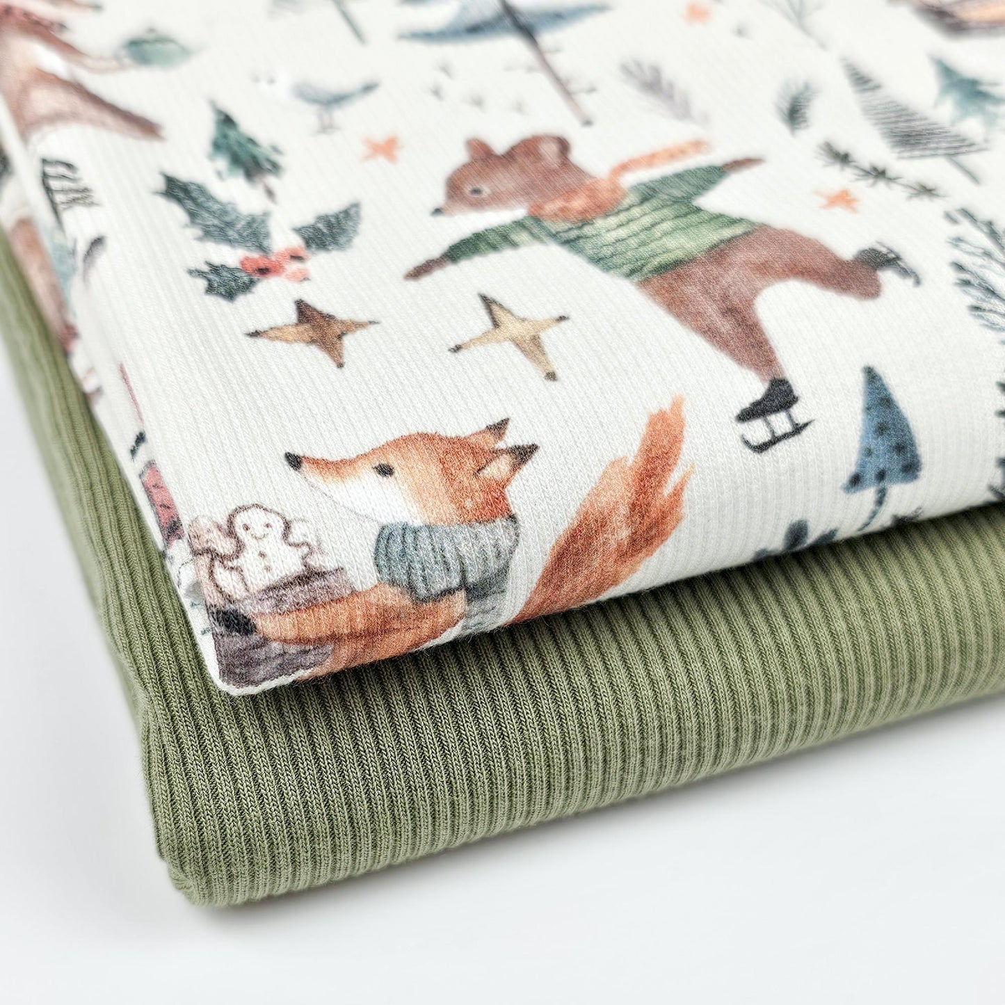 Rib Jersey Christmas Forest - elli&else