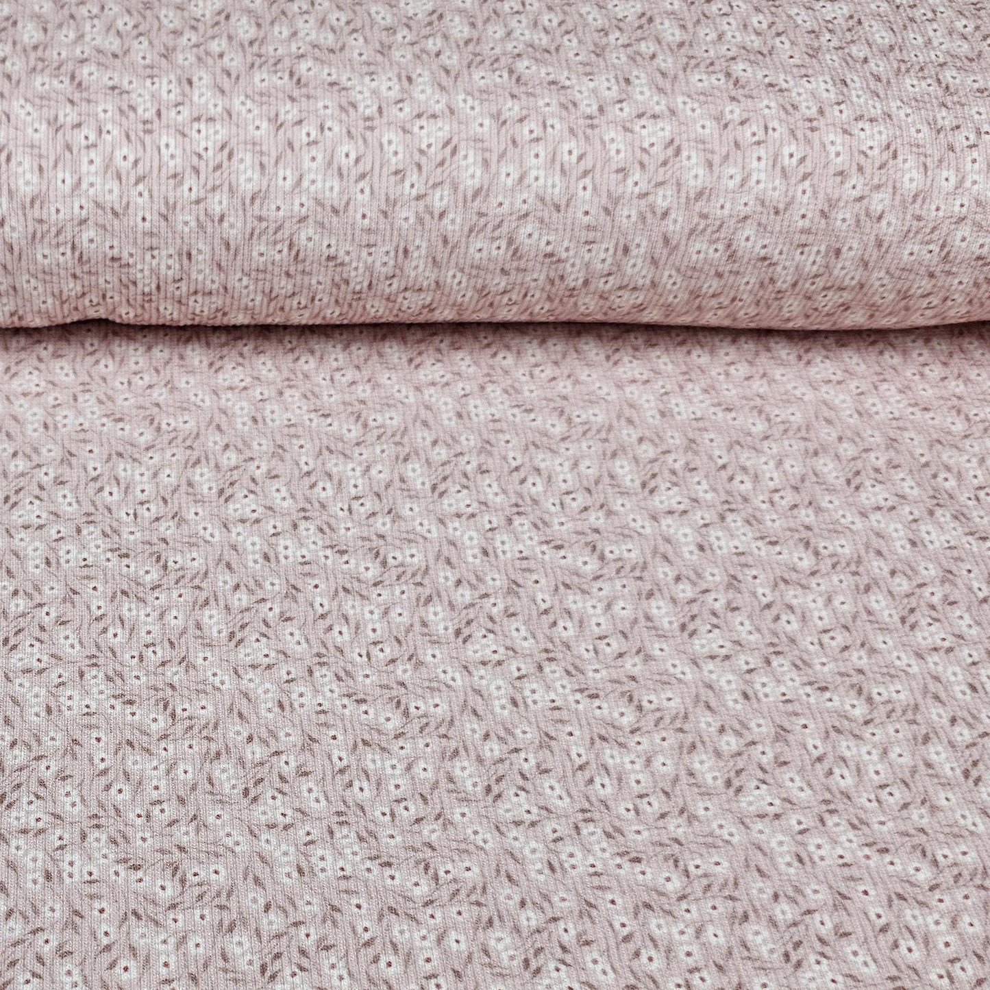 Rib Jersey Petit Fleurs rose - elli&else