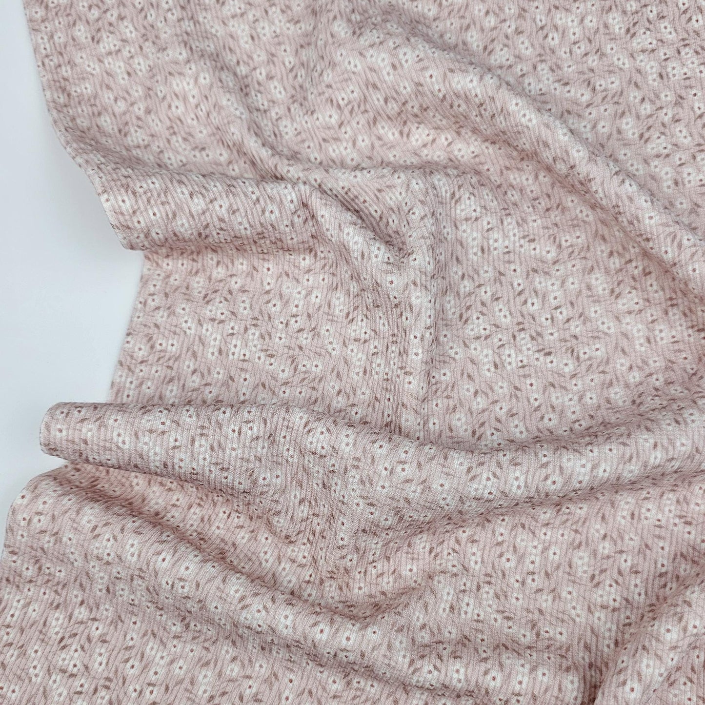 Rib Jersey Petit Fleurs rose - elli&else
