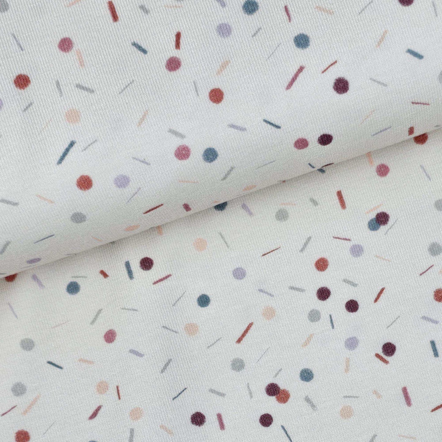 Jersey Konfetti bunt | Family Fabrics - Stoff bei elli&else