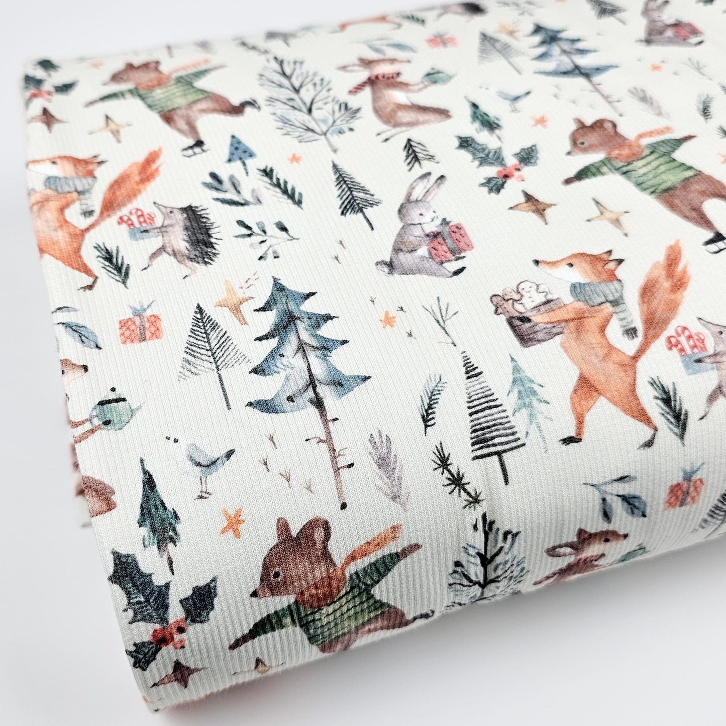 Rib Jersey Christmas Forest - elli&else