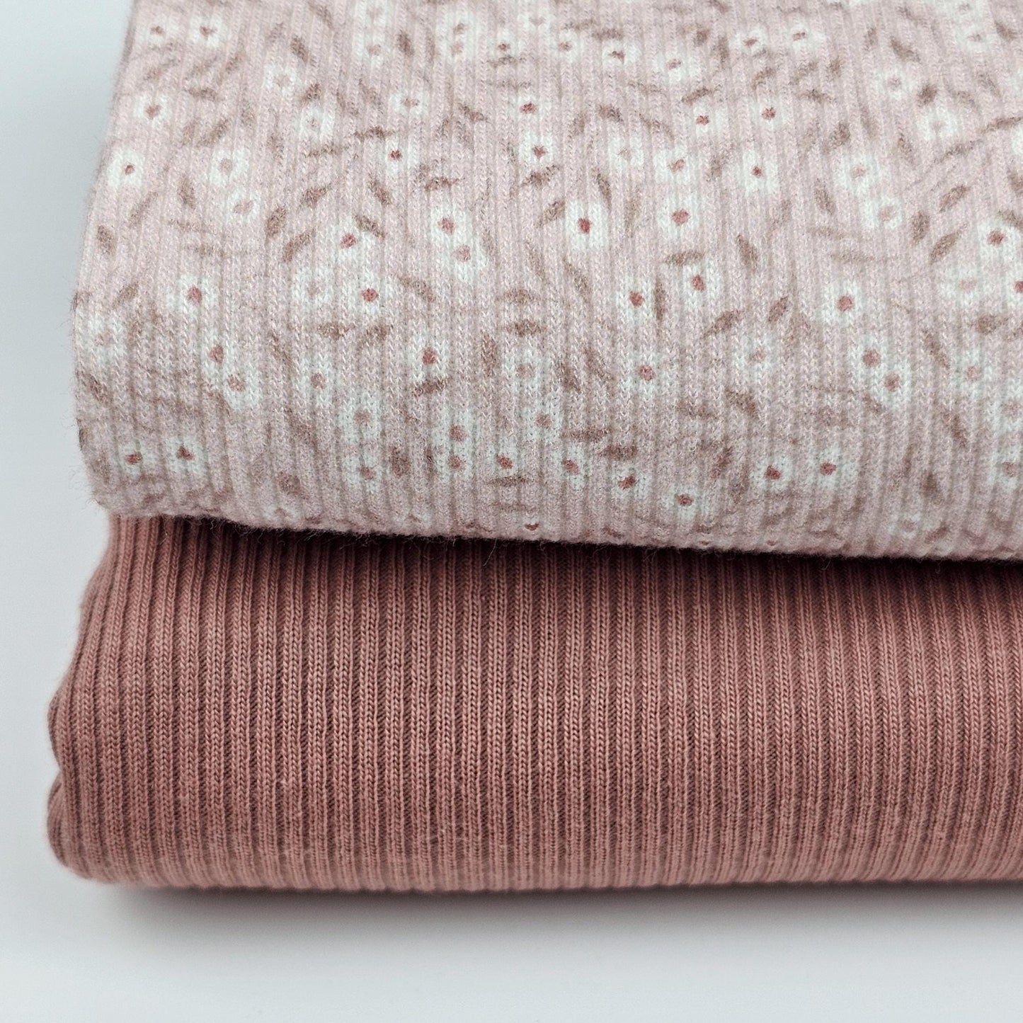 Rib Jersey Petit Fleurs rose - elli&else