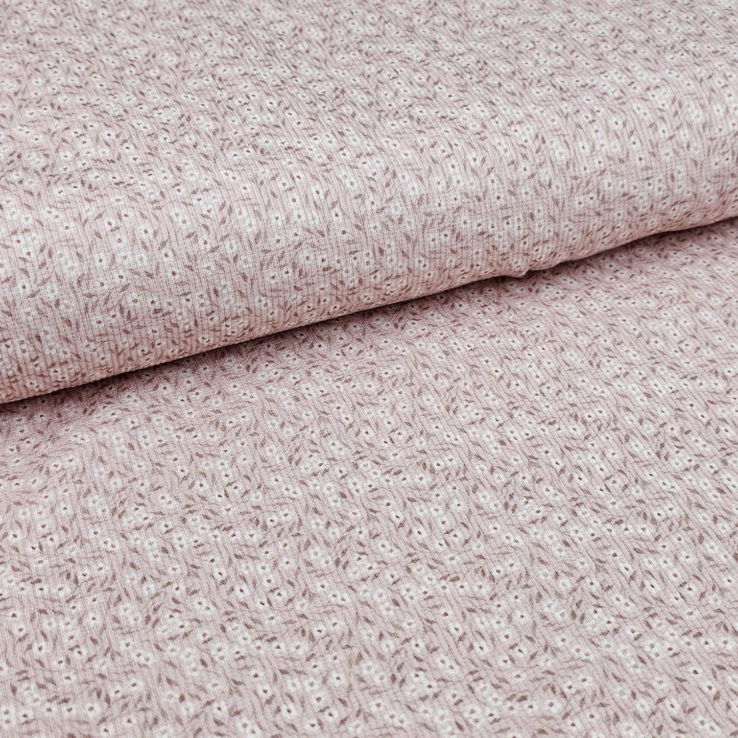 Rib Jersey Petit Fleurs rose - elli&else