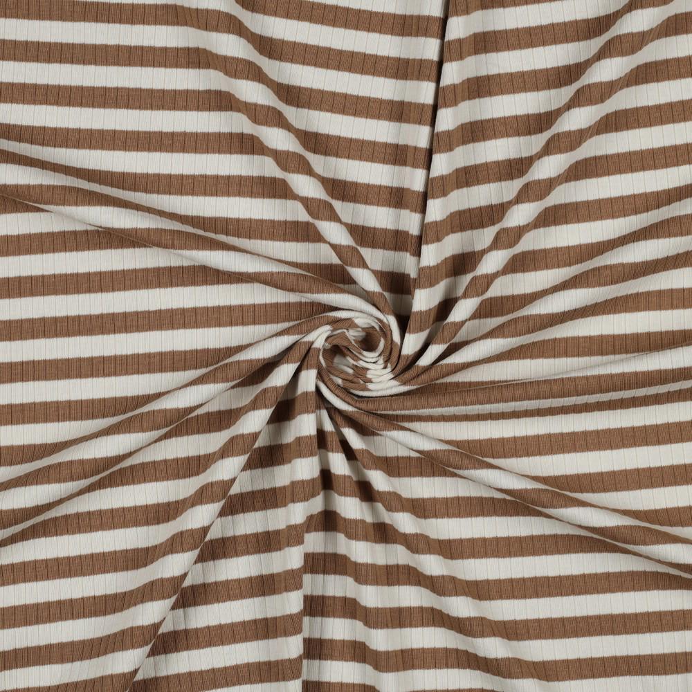 Rib Jersey Streifen zimt - elli&else