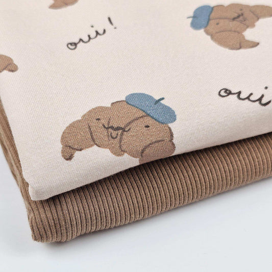Jersey Mr Croissant | Family Fabrics - Stoff bei elli&else