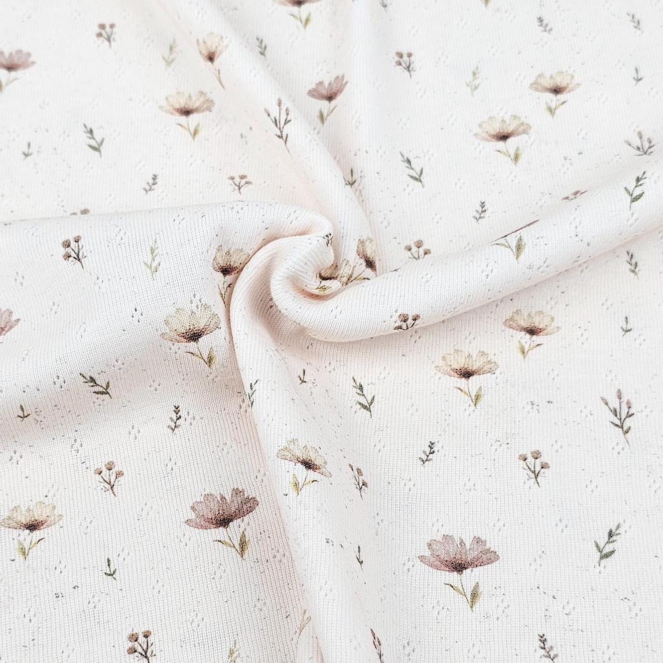 Pointoille Jersey Blumen Boho