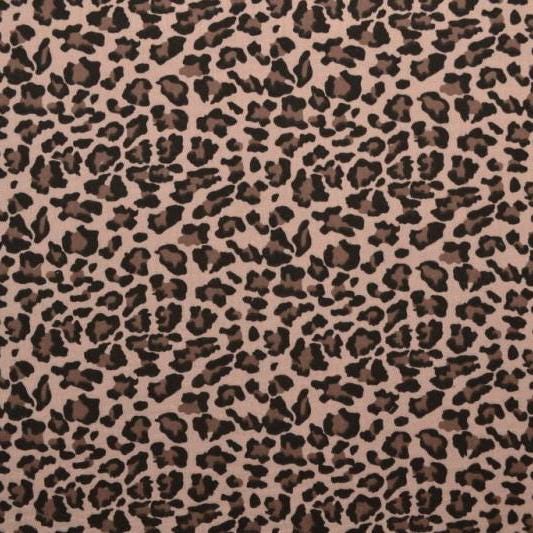 Musselin Leo Print light rose