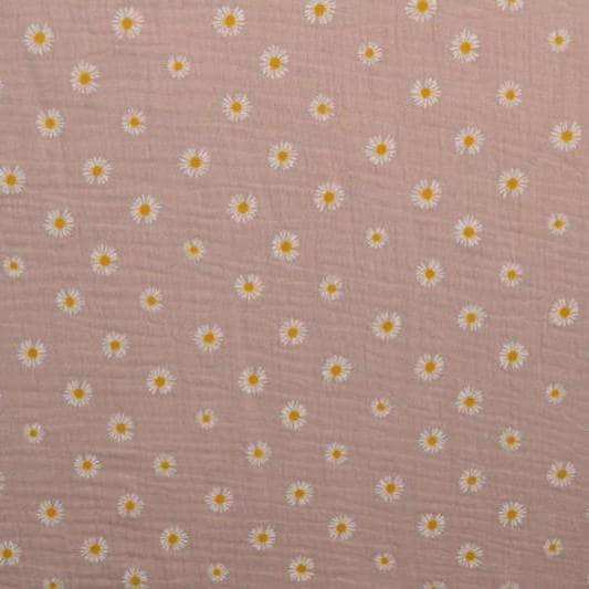 Musselin Daisy altrosa - Stoff bei elli&else