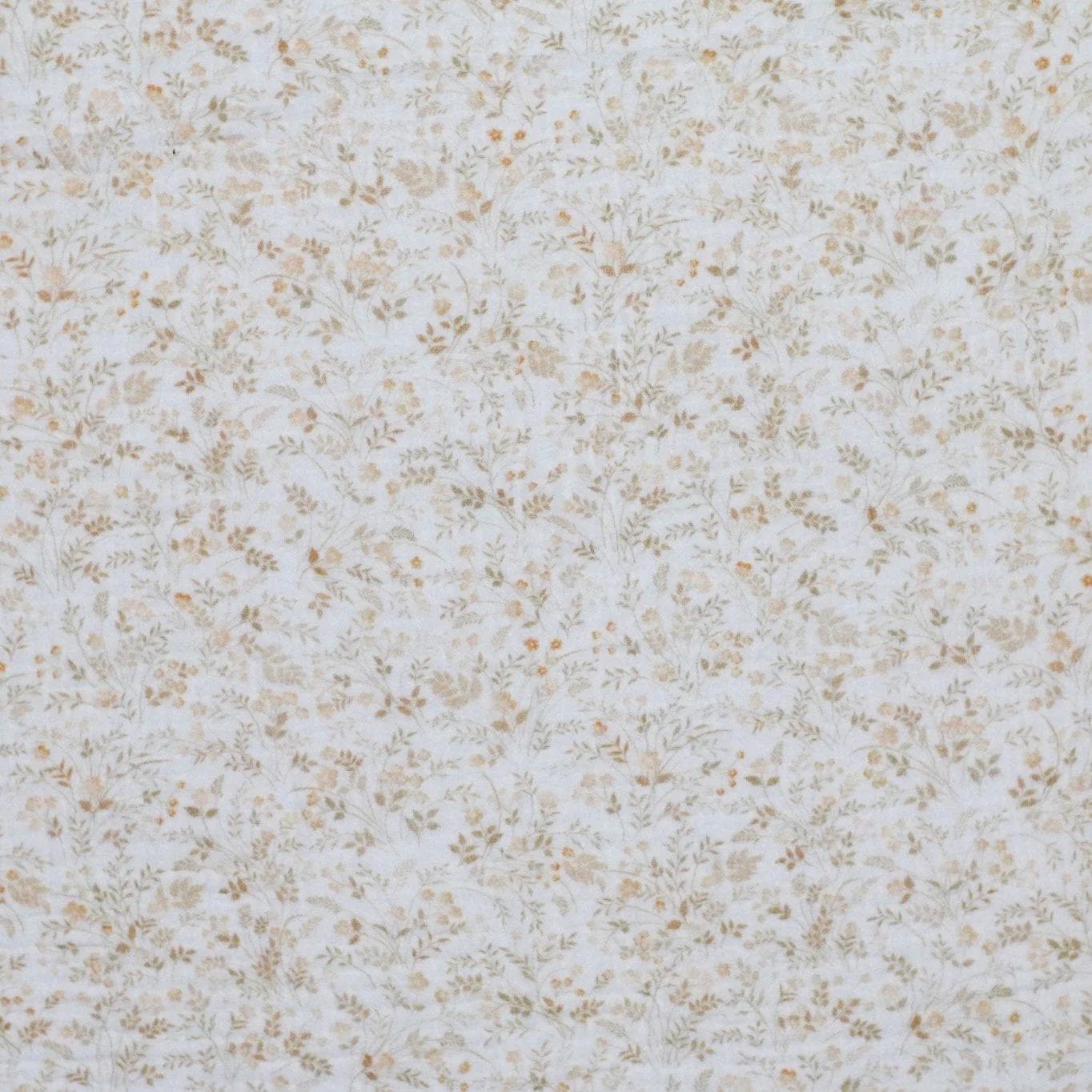 Musselin Wildblumen beige