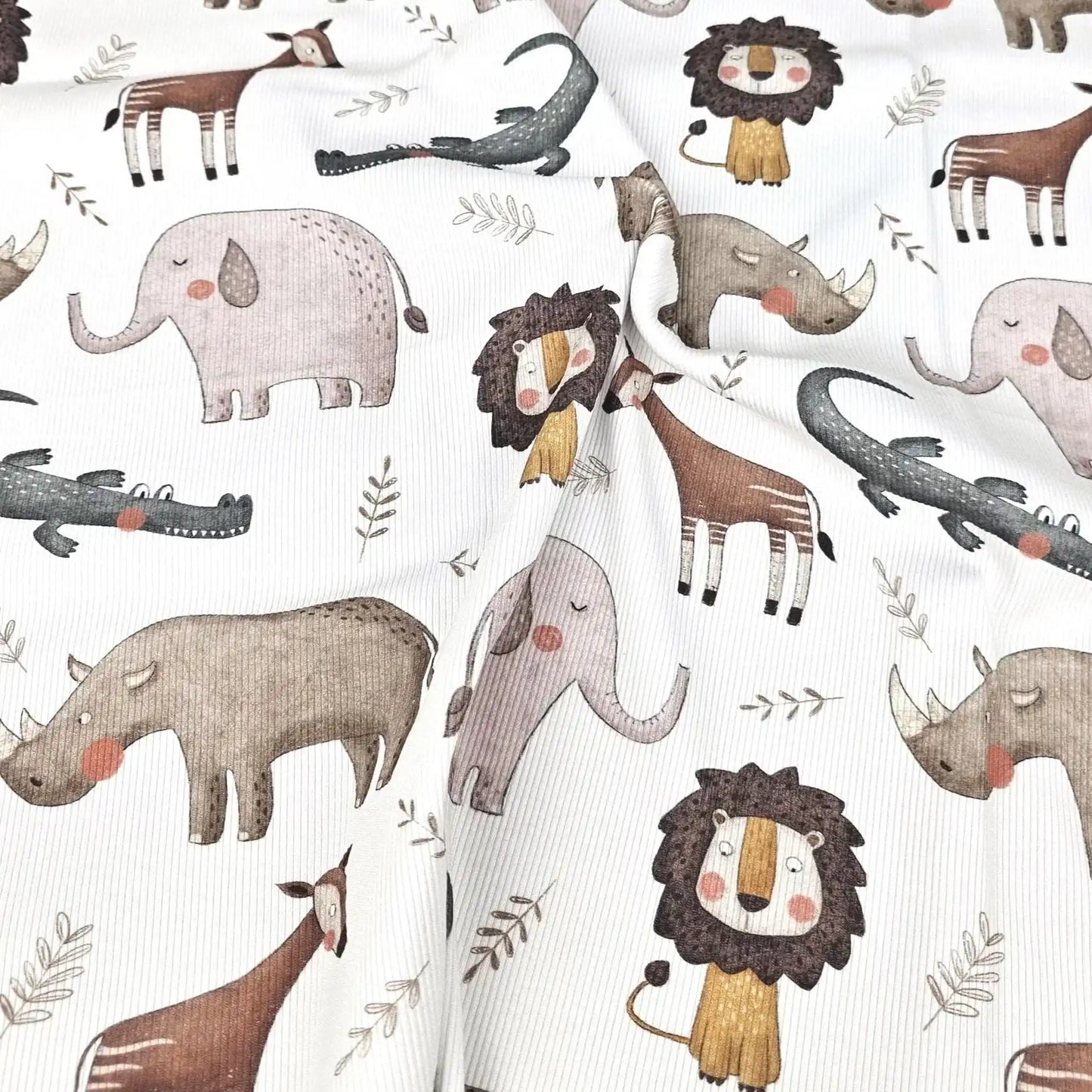 Rib Jersey Safari-Tiere - Stoff bei elli&else