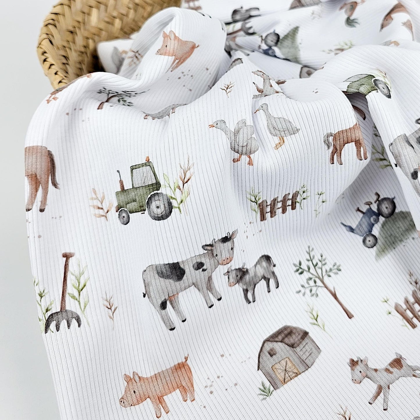 Rib Jersey Bauernhof