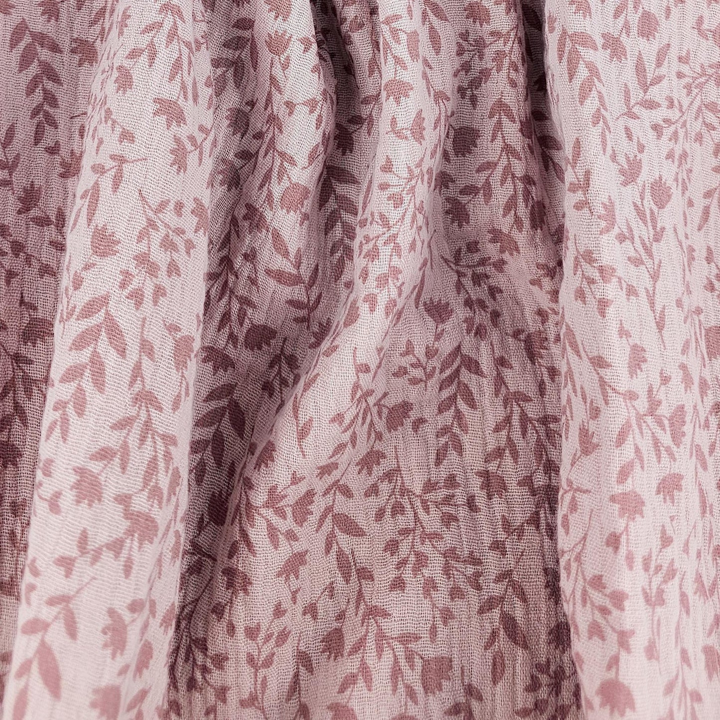 Musselin Blumenprint altrosé