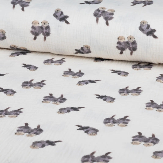 Musselin Otter&Friends | Family Fabrics - elli&else