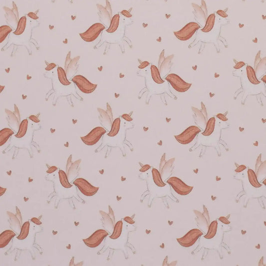 Rib Jersey Einhorn rosa - elli&else