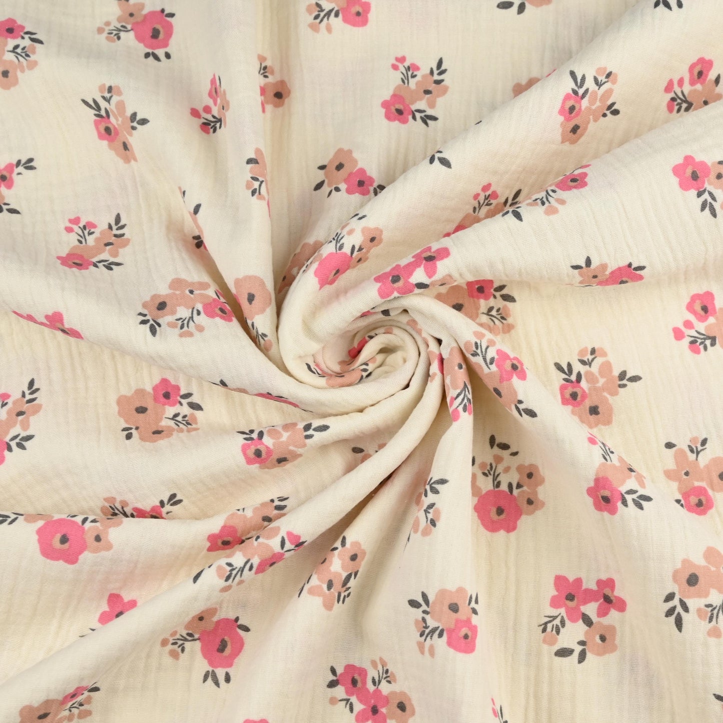 Musselin Blumen apricot - elli&else