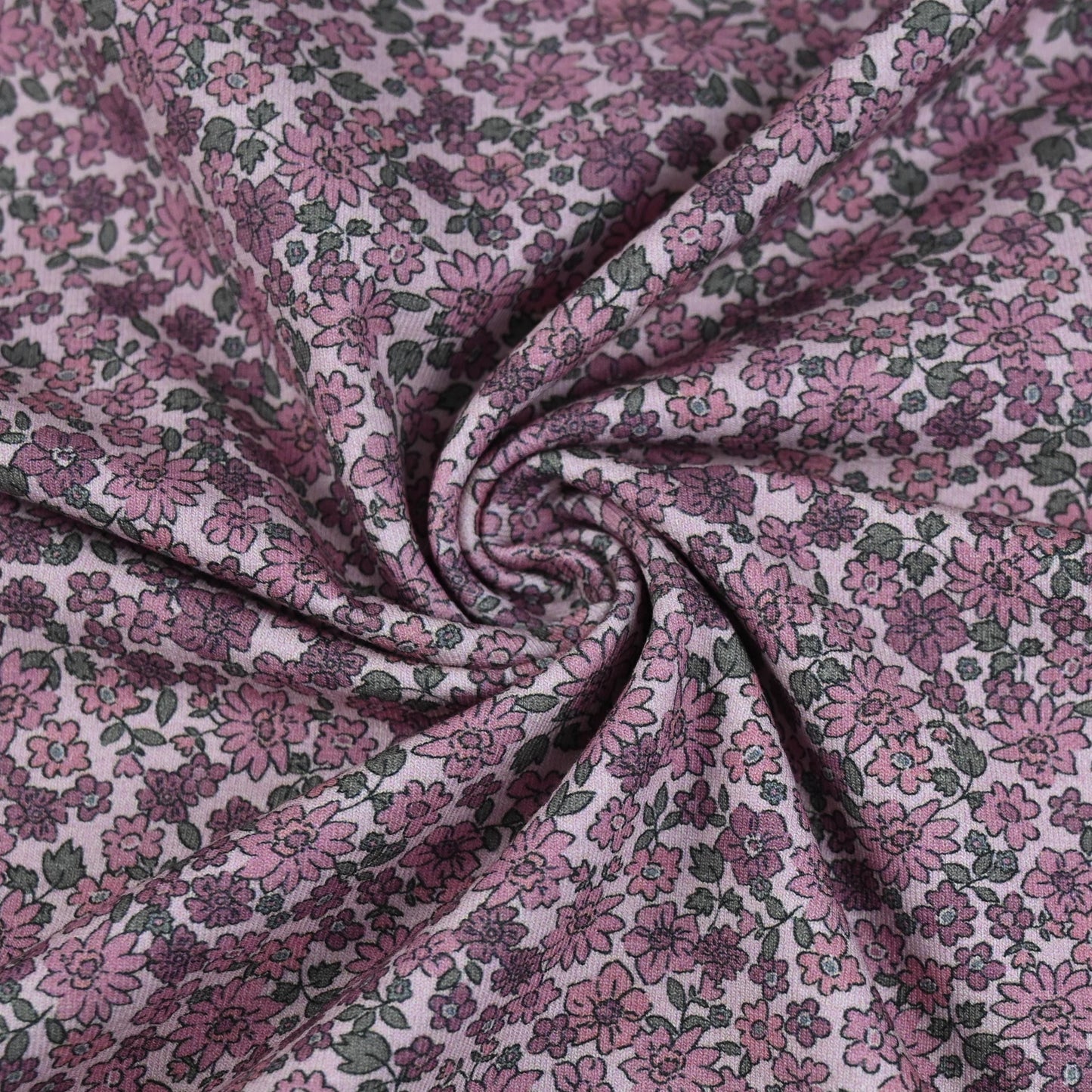Jersey kleine Blumen rosé