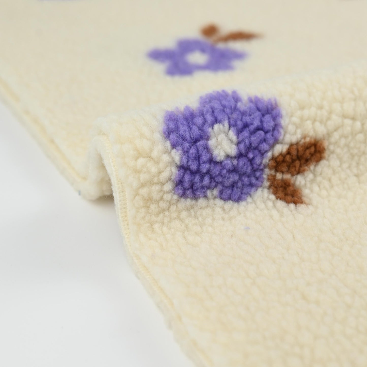 Teddy Stoff Blumen lila