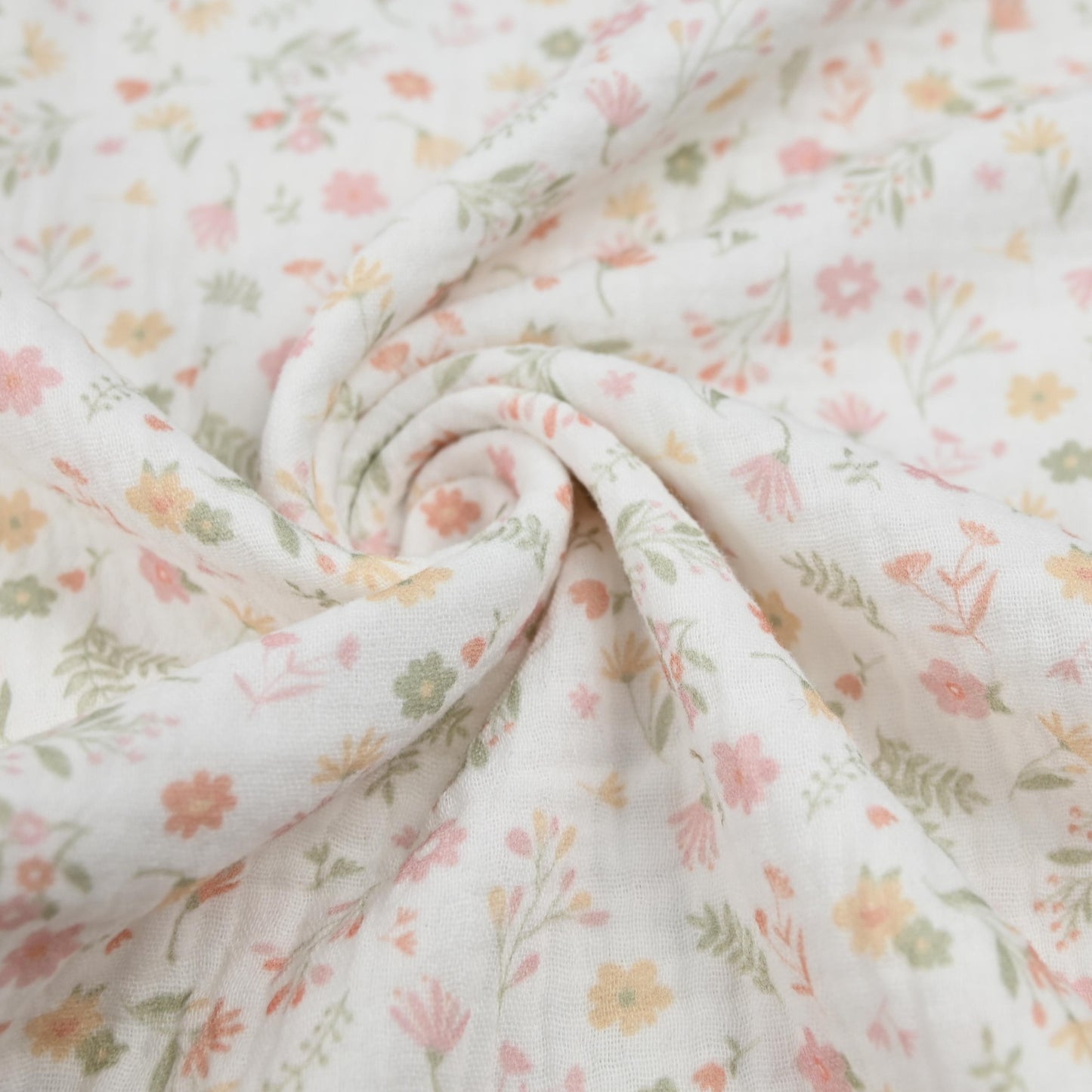 Musselin Blumenzauber pastell