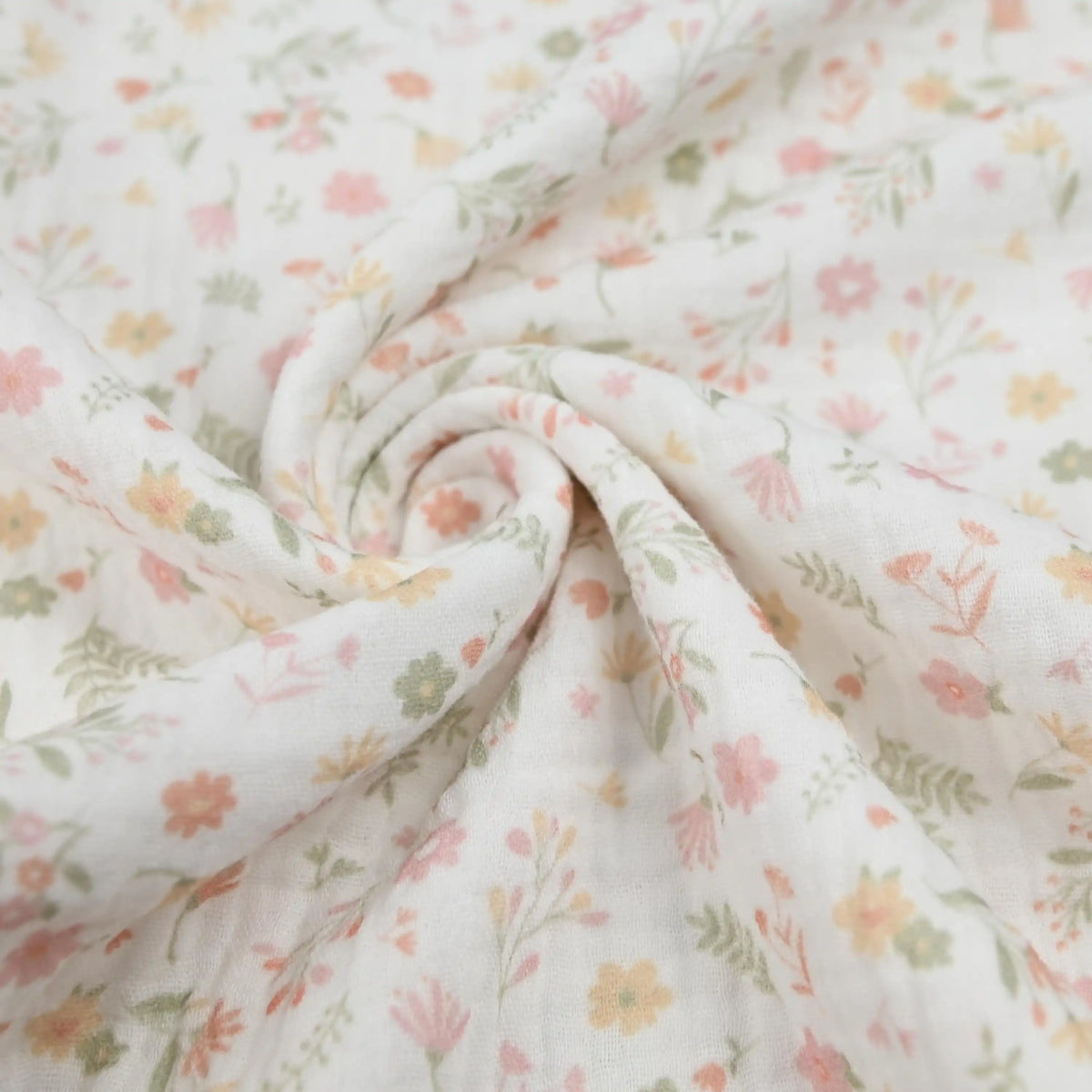 Musselin Blumenzauber pastell
