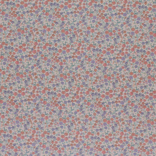 Jersey Blümchen rosé-lila - Stoff bei elli&else