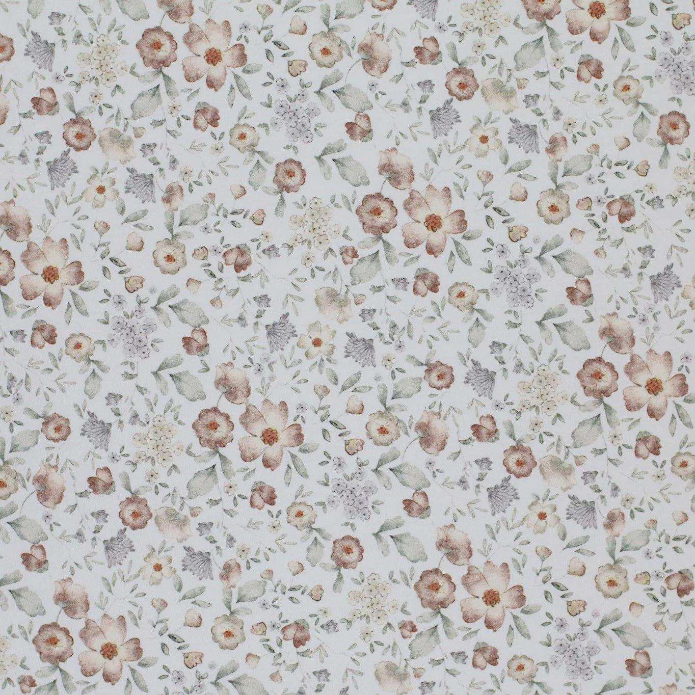 Jersey Blumen Soft Florals - Stoff bei elli&else