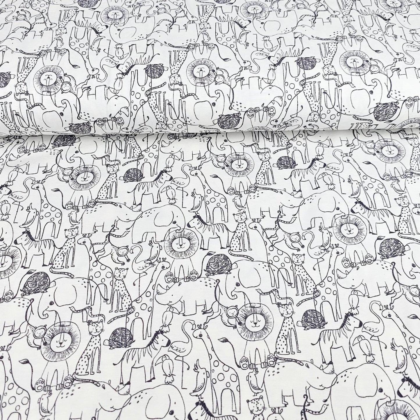 Jersey Safari Tiere Meterware - elli&else