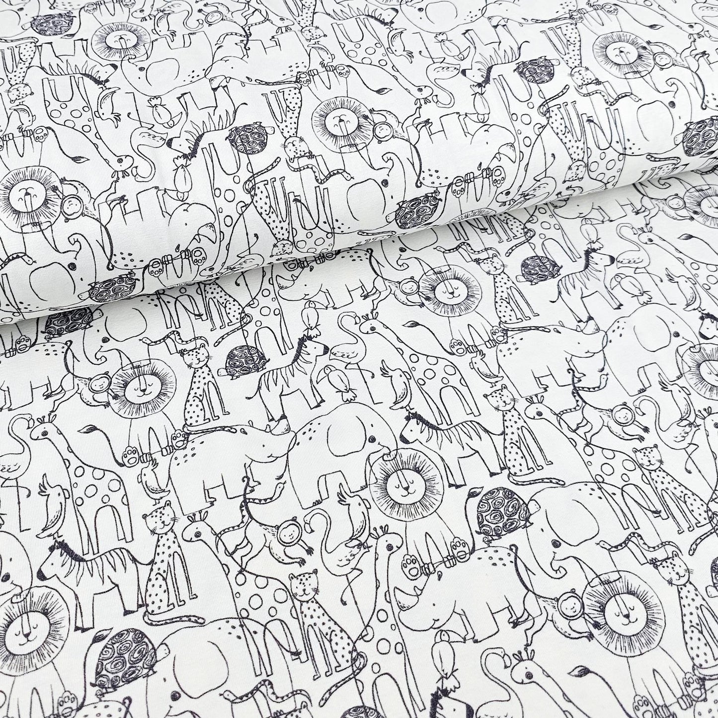 Jersey Safari Tiere Meterware - elli&else