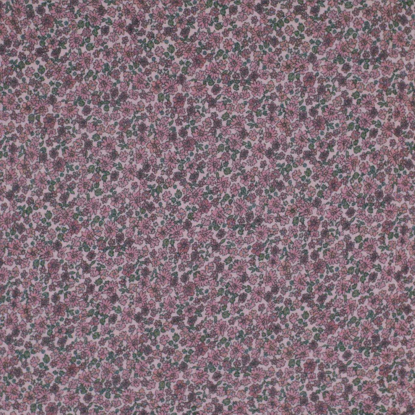 Musselin Blumen mauve - Stoff bei elli&else
