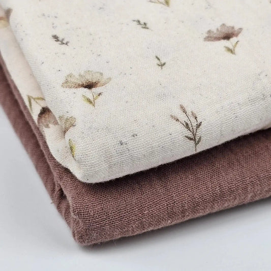 Musselin Boho Flowers - Stoff bei elli&else