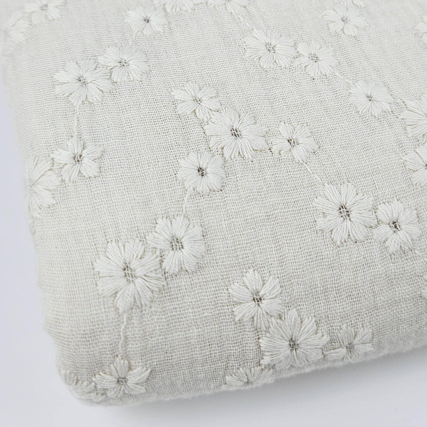 Musselin Embrodery naturweiß Meterware - elli&else