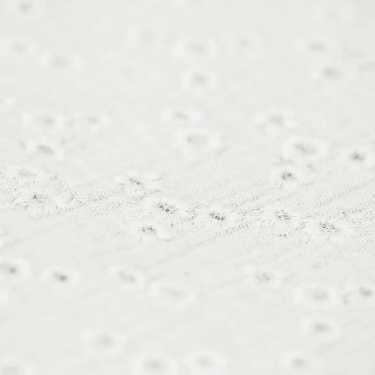 Musselin Embroidery Millefleurs ecru - Stoff bei elli&else