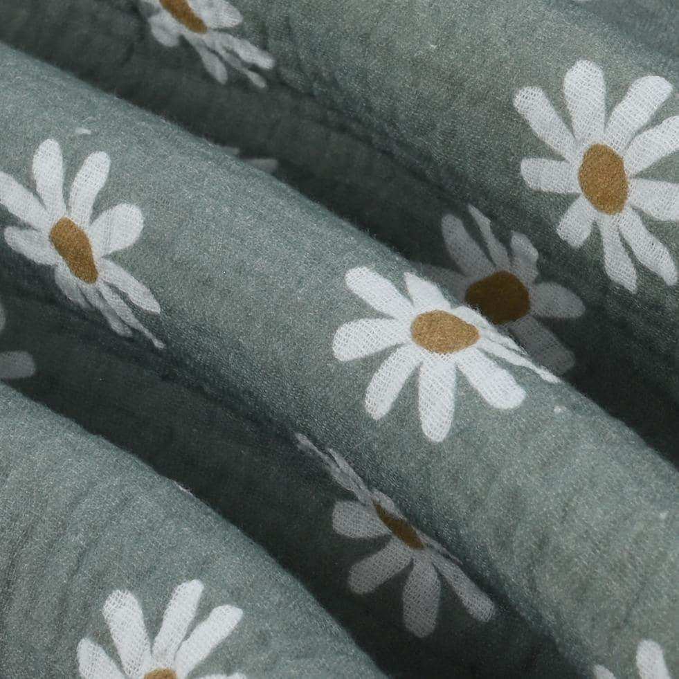 Musselin Gänseblümchen old green - Eigenproduktion - Stoff bei elli&else