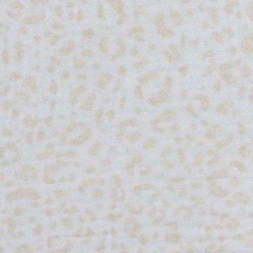 Musselin Leo Print hellbeige - Stoff bei elli&else