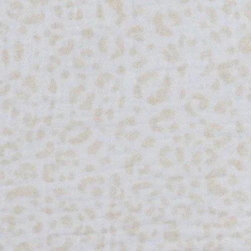 Musselin Leo Print hellbeige Meterware - elli&else