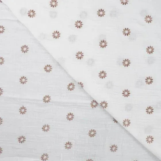 Musselin Sonnenblumen bronze Meterware - elli&else