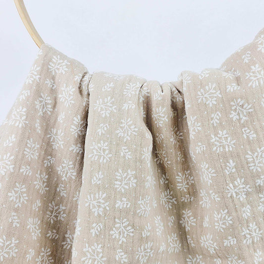 Musselin Zweige beige - Stoff bei elli&else