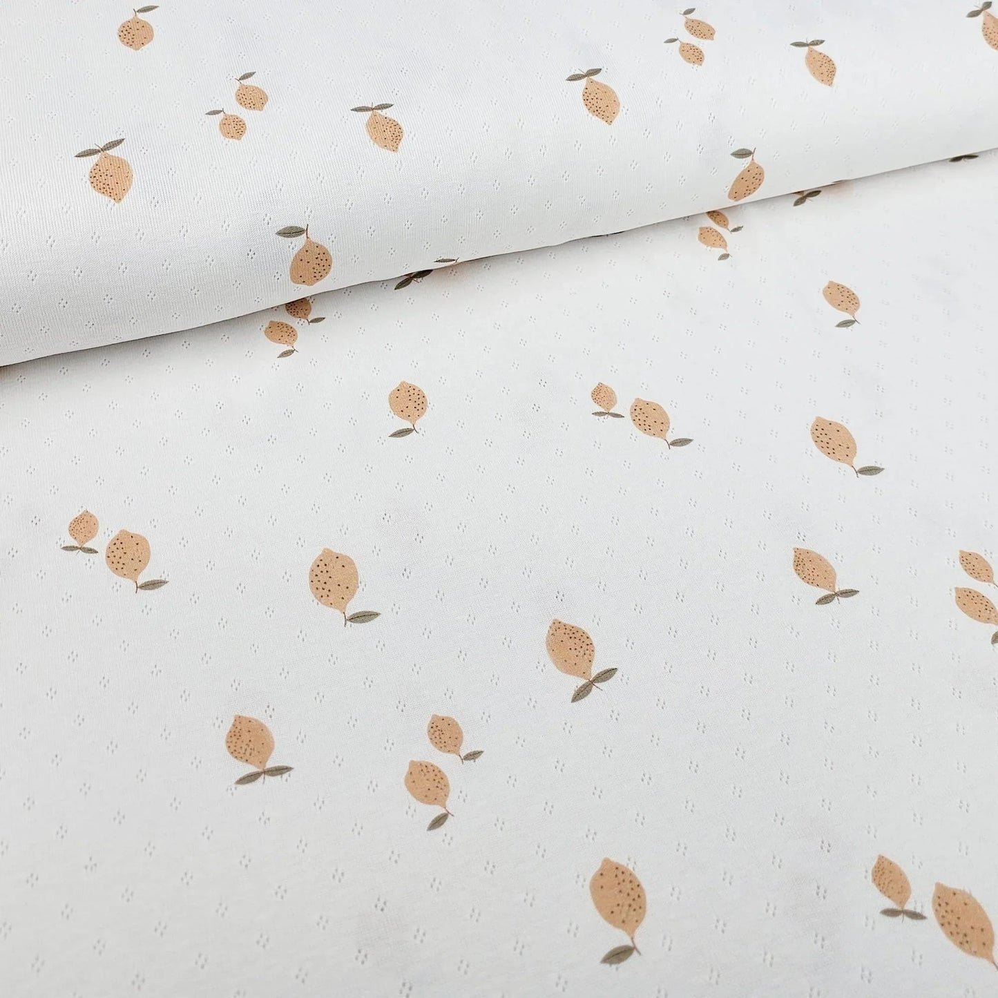 Pointelle Zitronen Meterware - elli&else