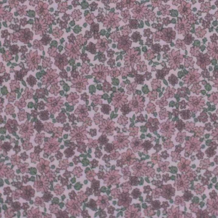 Rib Jersey Blumen rosé Meterware - elli&else