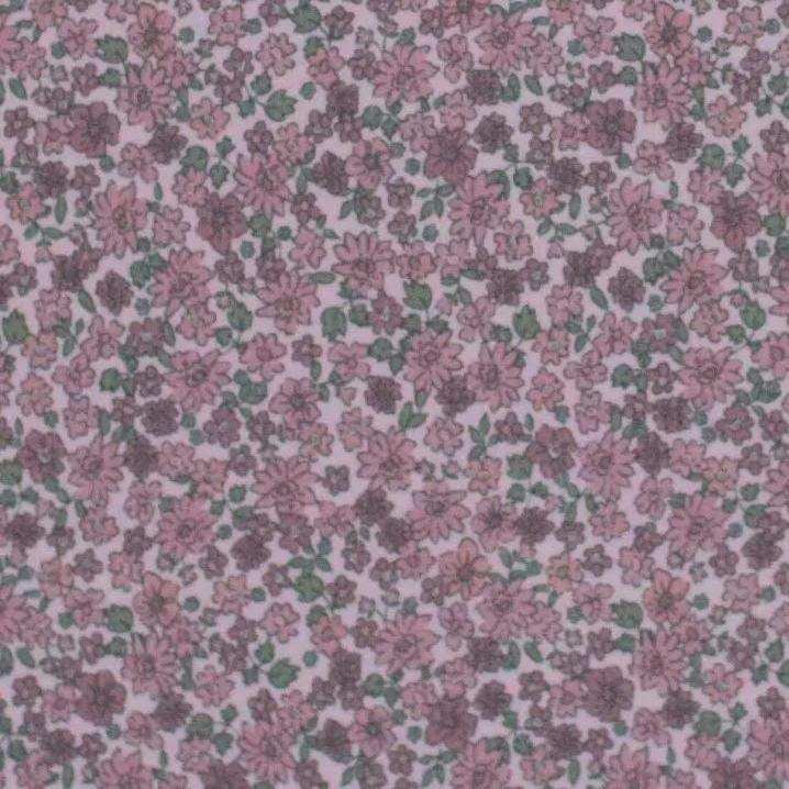 Rib Jersey Blumen rosé - Stoff bei elli&else