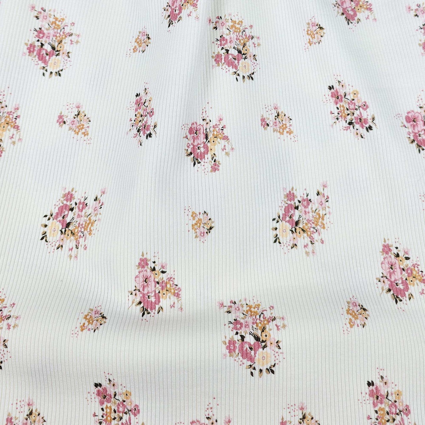 Rib Jersey Blumenstrauß - Stoff bei elli&else
