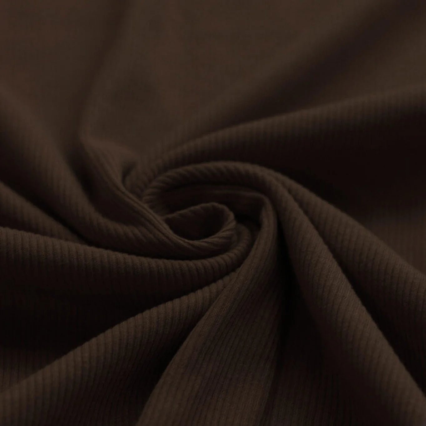Rib Jersey chocolate Meterware - elli&else