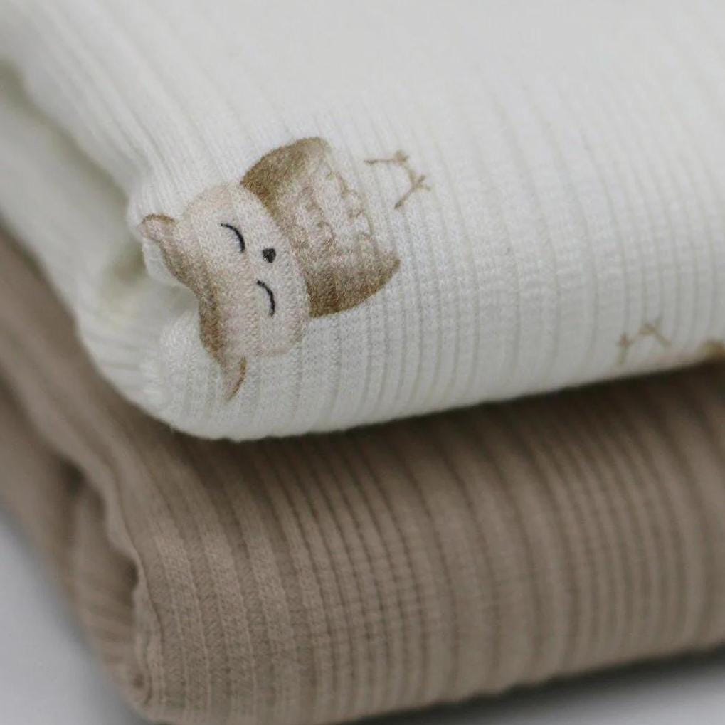 Rib Jersey Eulen Meterware - elli&else