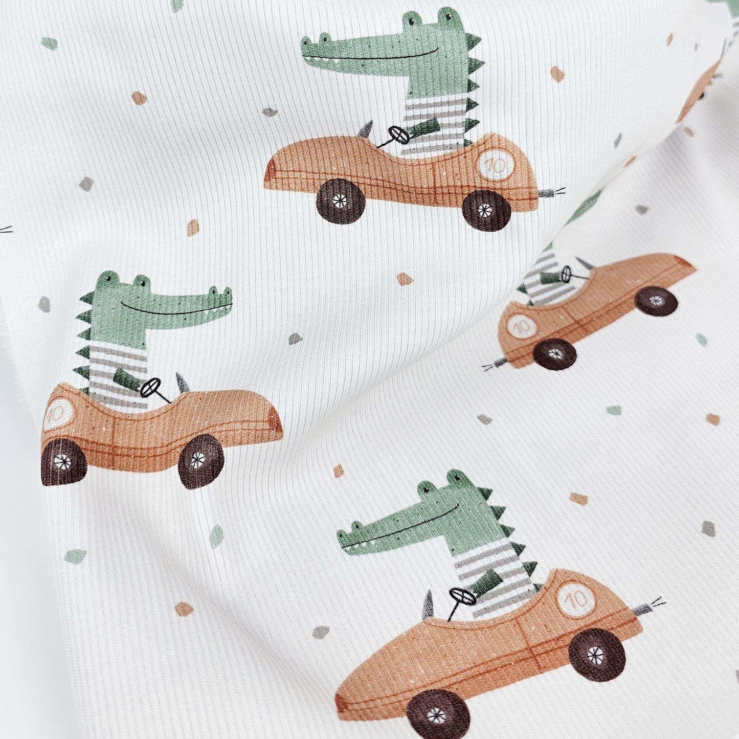 Rib Jersey Krokodil - Stoff bei elli&else